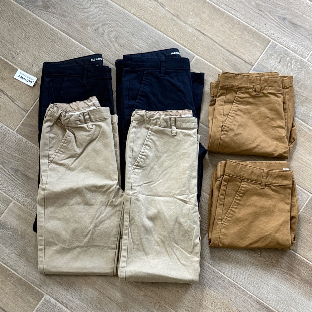 Old Navy Boys Pants and Shorts - Navy, Beige, and Tan